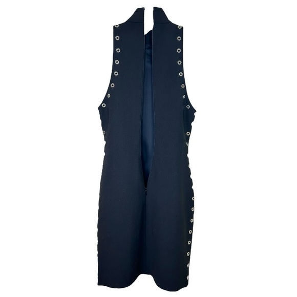 Cinq a Sept - NWT, Women’s ‘Ava’ Dress, Grommet Details, Mini - Black, Size 00 - Picture 8 of 15